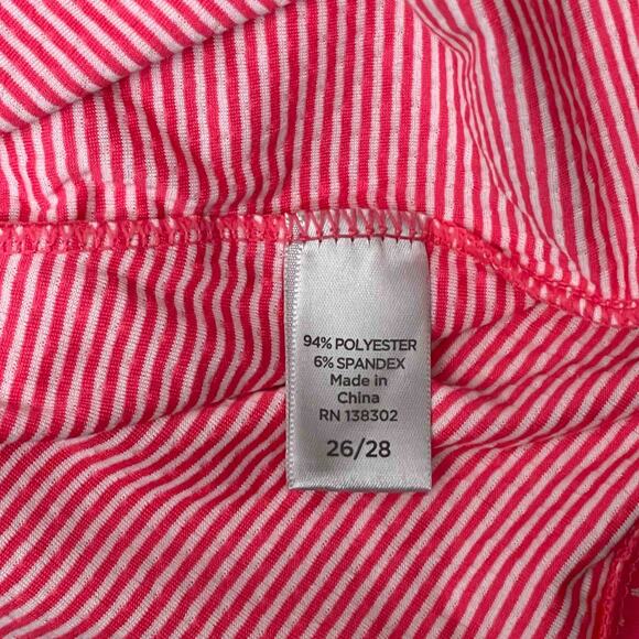 Avenue Plus Cowl-Neck Hoodie, Pink Dot w/ Striped Trim – Size 26/28 - Picture 4 of 7